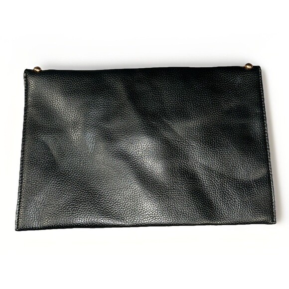 B-Low The Belt Gold Rose Tone Studded Small Clutch Low Bag Handbag Black - Picture 4 of 7